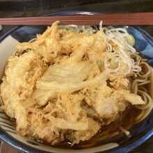 かりかりのかき揚げ