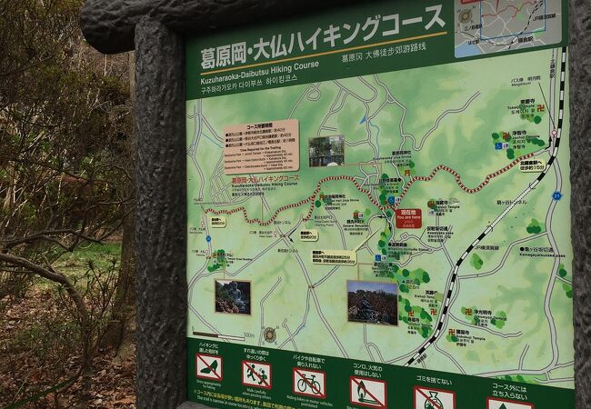 高台を歩く