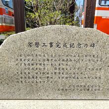 姥子の最新ロープウェイ架替記念碑