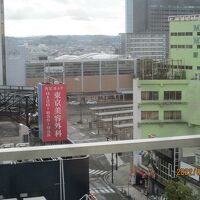 客室から見た秋田駅です。