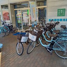 レンタサイクルがいっぱいでした