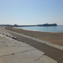 海水浴場の様子です