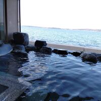 七尾湾に面した露天風呂