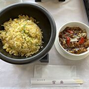 景色を楽しみながら食事ができます