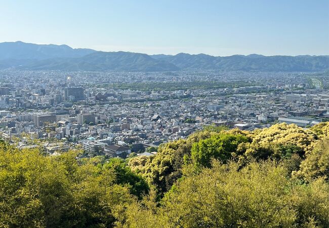 京都市全景を一望できる将軍塚