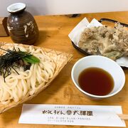 周辺に色々と水沢うどんのお店があるが、ココだけめっちゃ混んでる!　さすが人気店。