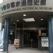 本郷給水所公苑の横にある渋い博物館です。