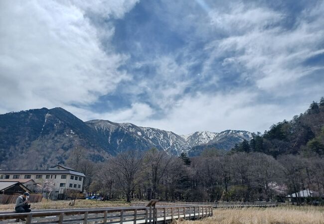 温泉の涌き出る湿原。