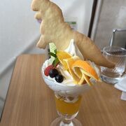 恐竜博物館のカフェ