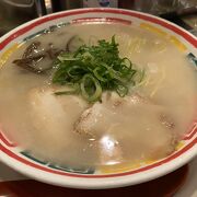 久しぶりの豚骨ラーメン