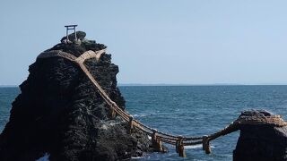 風と波に耐える大しめ縄