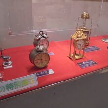 外国のクラッシック時計も展示