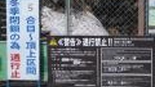 冬季閉鎖中でした