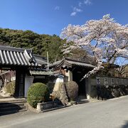 桜と紅葉が美しい寺