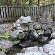 自然に囲まれた神社