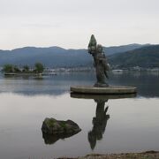 諏訪湖畔の気持ちいい公園