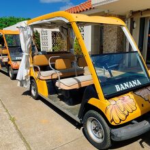 ガイドツアーに使われるカート