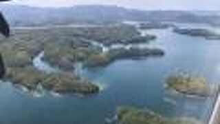 飛行機から見えた