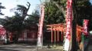 真清田神社の駐車場側