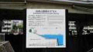 親水テラスがあり