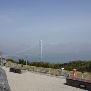 明石海峡大橋を見下ろす絶景SA