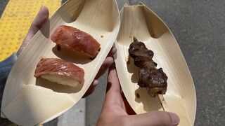 贅沢！飛騨牛食べ歩き