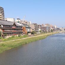 平安時代に五条大橋だった松原橋