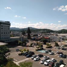 桜凛閣からの眺め。白山連峰も見えるそうです。