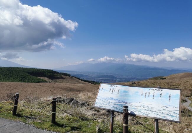 駐車場から富士山まで見ることができました