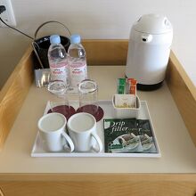 無料のボトルウォーターはエビアン、浴衣は羽織付き