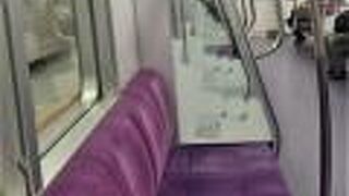 パープルカラーの東京の地下鉄路線