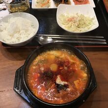 日替わりの豆腐チゲ