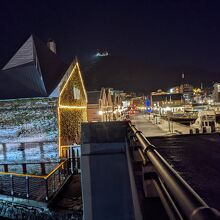 撮影スポット七財橋からの夜の風景