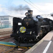 会津若松駅出発前