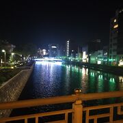徳島市の中心にある川