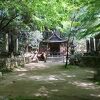 八王子神社側から山道を通ってたどり着きました。