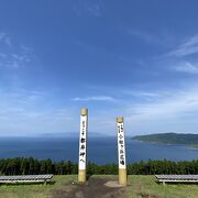 野生馬、海、青空  日本とは思えない光景