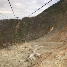 ロープウェイから見た大涌谷