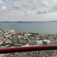 崖観音から見る館山の海