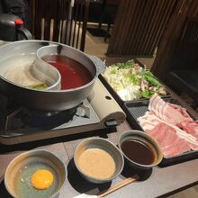 霧島黒豚・タンしゃぶしゃぶコース