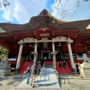 羽黒山の山頂にある出羽三山を一度に参拝することの出来る三神合祭殿