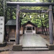 北海道神宮の境内社であり規模は小さいが、独立した鳥居を持つ立派な神社