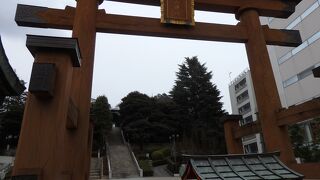 宇都宮の街にある大きな神社