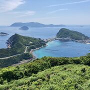 柏島と周囲の海を見渡す絶景ポイント