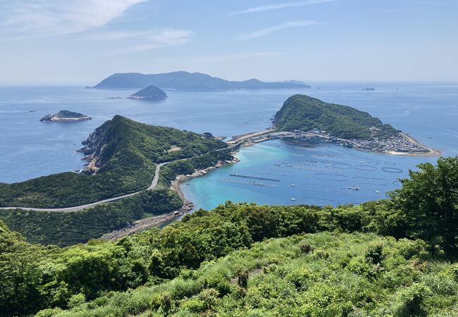 柏島と周囲の海を見渡す絶景ポイント