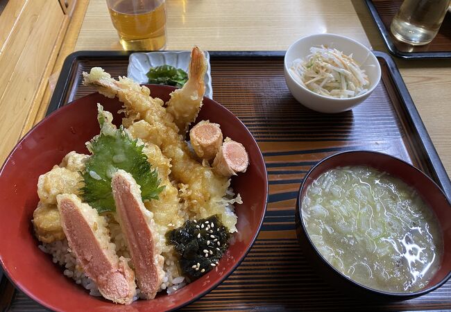 鹿部たらこ天丼