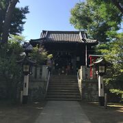 洗足池西側に位置する歴史のある神社