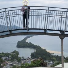 天橋立ビューランドに空中遊歩道。ちょっとスリルもあります。