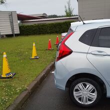 車置き場でピックアップ