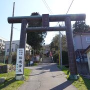 高台に位置する北海道最古の神社